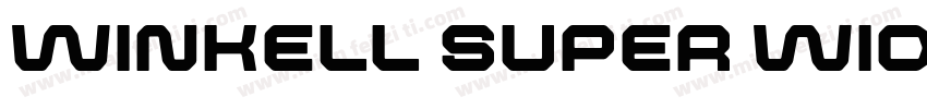 winkell super wide字体转换